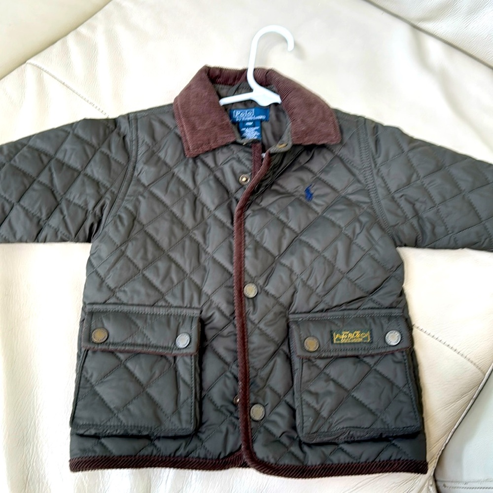 Polo Ralph Lauren toddler jacket with corduroy trim and brass buttons